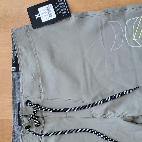 Mens HURLEY Crossover Board Shorts Swim Trunks Size 30 NWT iguana olive - Picture 3 of 4
